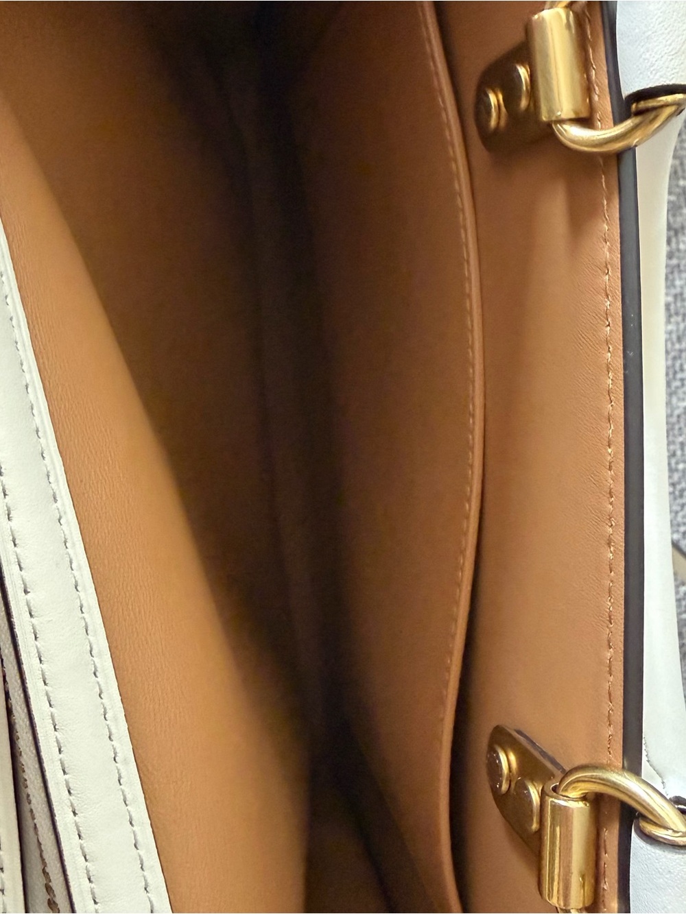 NWOT COACH ROGUE BAG CROSSBODY SATCHEL TOTE IN CHALK GLOVETANNED LEATHER - Picture 11 of 16